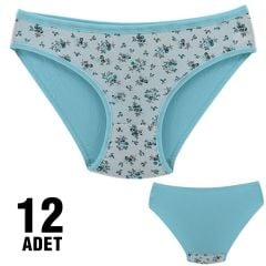 Dondeza 101-80 Desenli Bayan Bikini 12'li