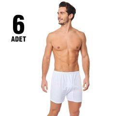 Tutku 0110 Beyaz Erkek Penye Paçalı Arjantin 6'lı