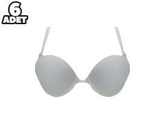 Cansoy 675-Ekru 2X Push Up Balenli Destekli Bayan Sütyen Takım 6'lı