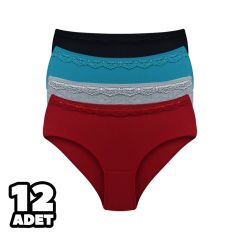Dondeza 2010 Beli Sur Dantel L Beden Bayan Külot 12'li