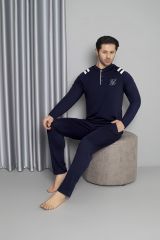 Tekten 5840 Erkek Uzun Kollu Pijama Takım 4'lü