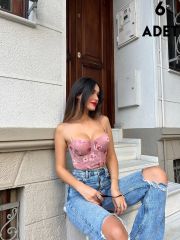 Cansoy 677 Pudra Baskılı Balenli Destekli Korse Sütyen Takım 6'lı