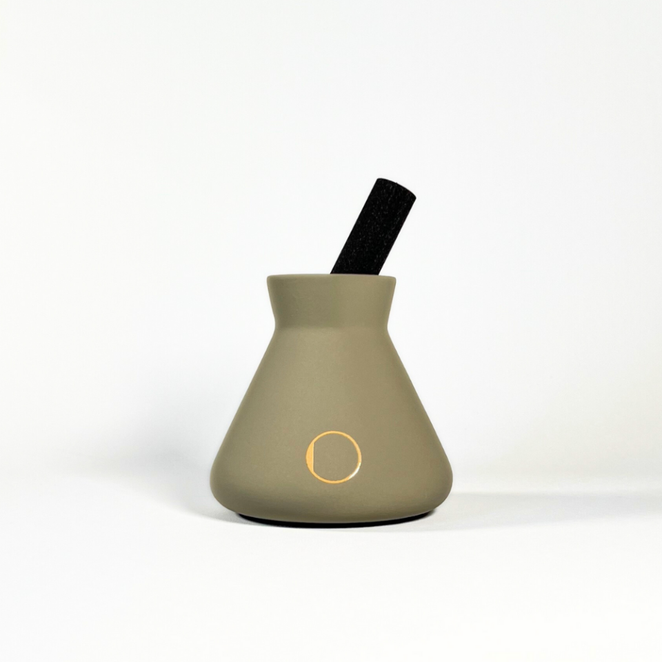 Çubuklu Oda Kokusu, Haki Seramik Pot