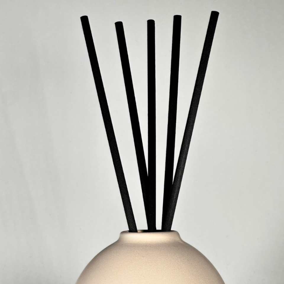 Çubuklu Oda Kokusu, Galaksi Bej Stoneware Seramik Pot