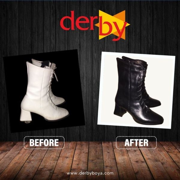 Derby Deri Ayakkabı Renk Değiştirme Seti Kahve