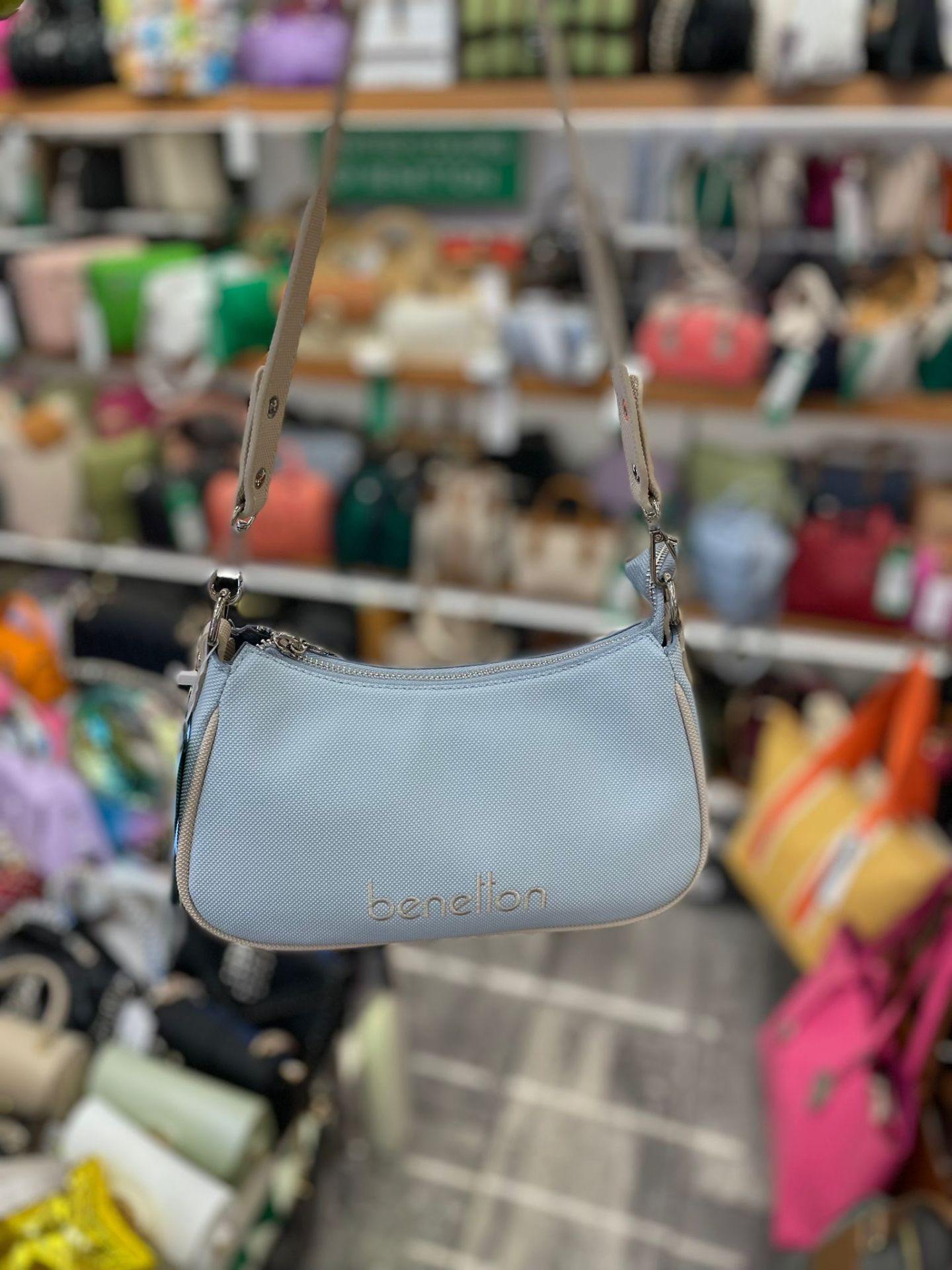 Benetton Mavi Kadın Çantası