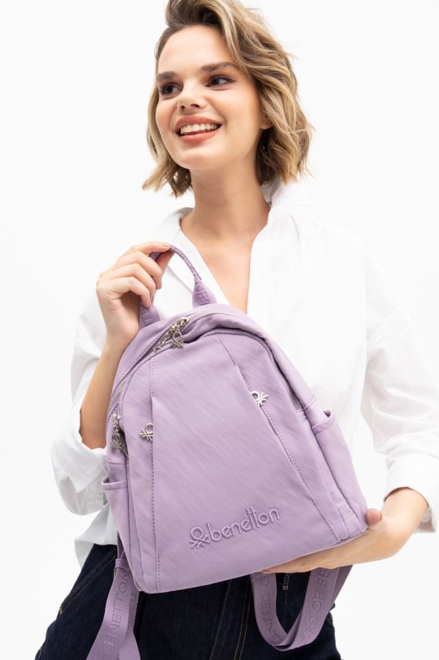 Benetton Lila Sırt Çantası