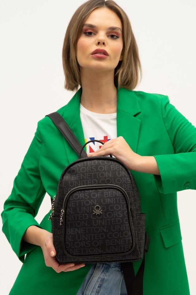 Benetton Siyah Sırt Çantası Wr