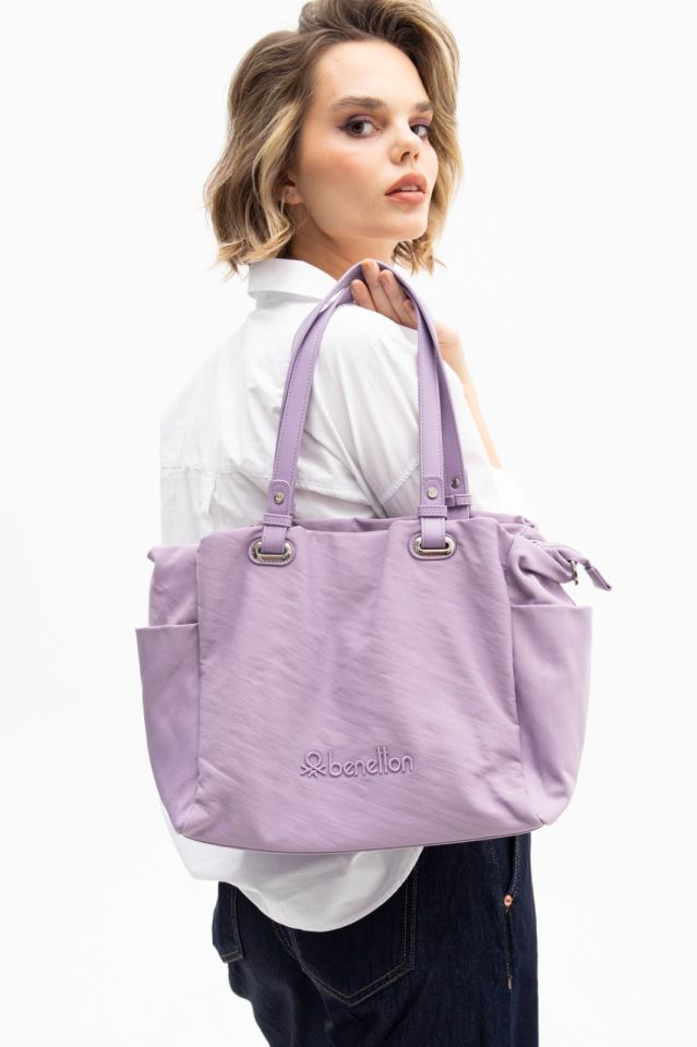 Benetton Lila Kadın Çantası