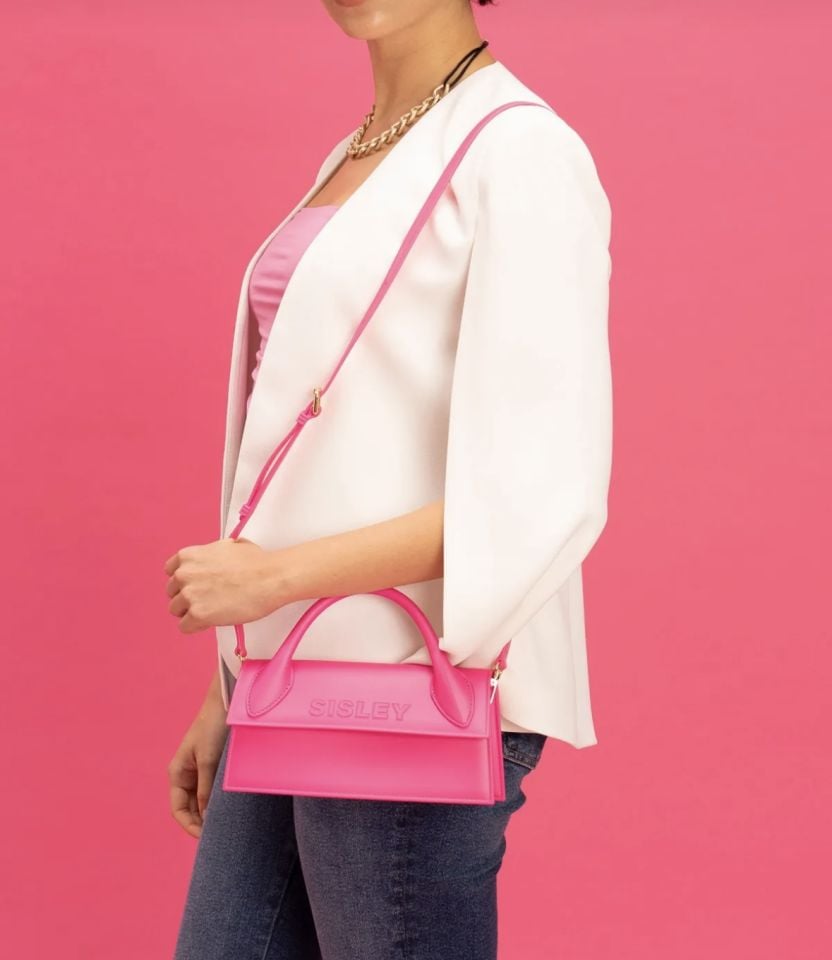 Sisley Pembe Silikon Çanta