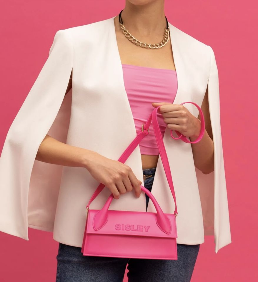Sisley Pembe Silikon Çanta