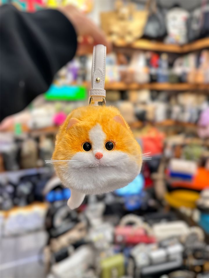 Sarı Kadın Çantası Kedi