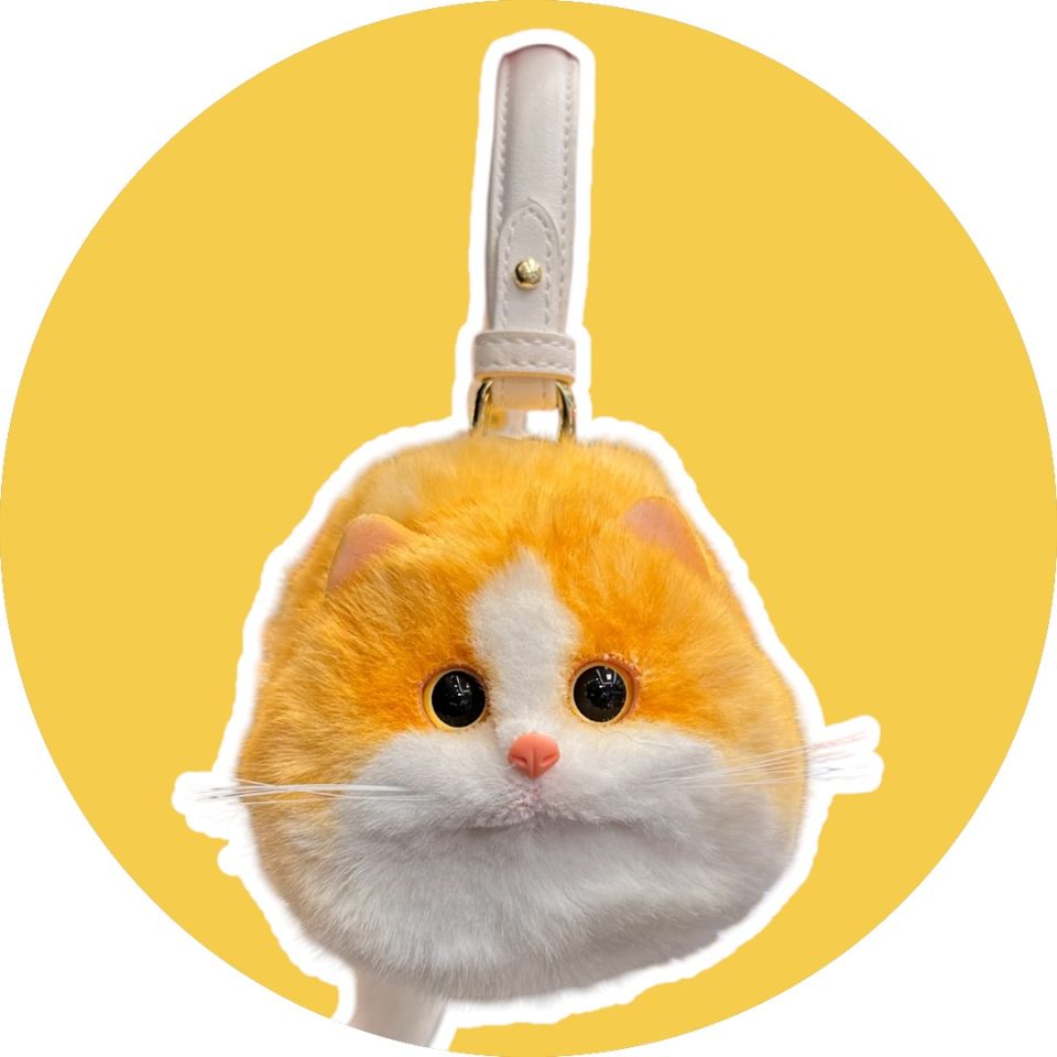 Sarı Kadın Çantası Kedi