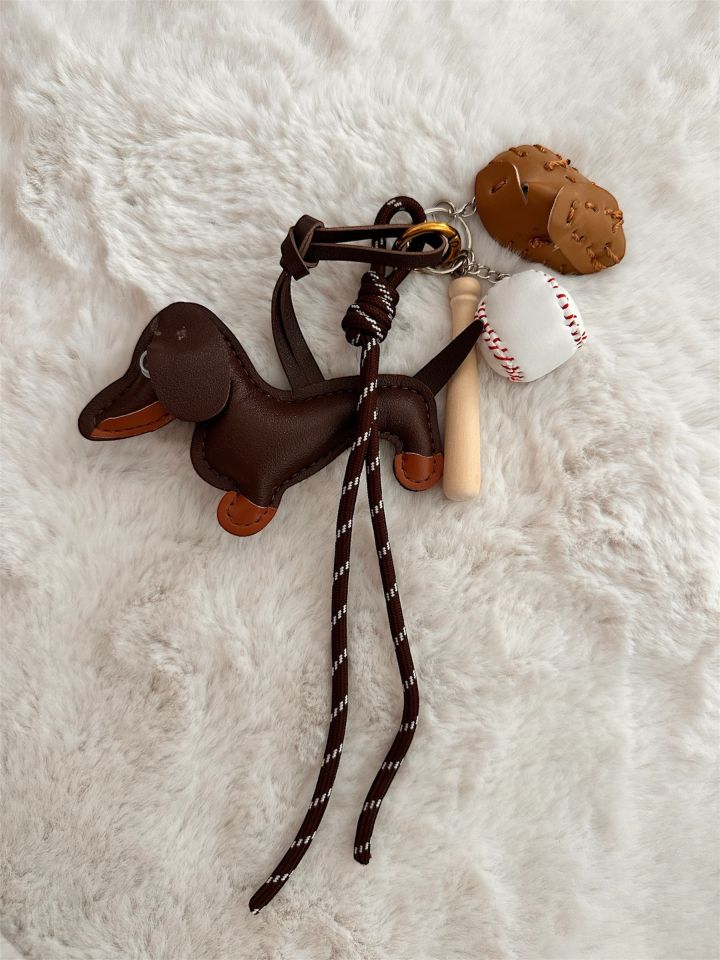 Kahverengi Köpek Anahtarlık & Charm Aksesuarı