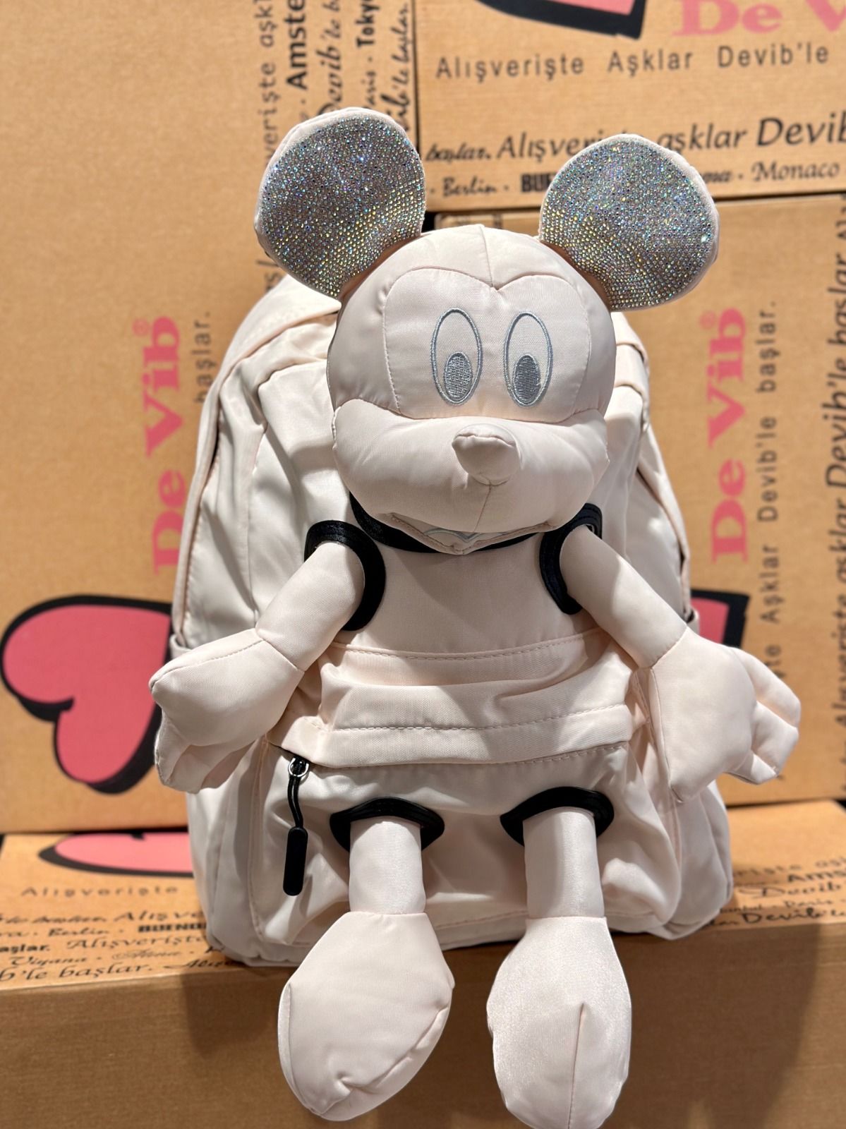 Bej Sırt Çantası Mickey
