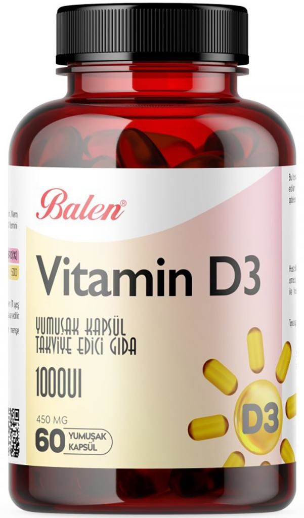 Balen Vitamin D3 450 Mg 60 Kapsül