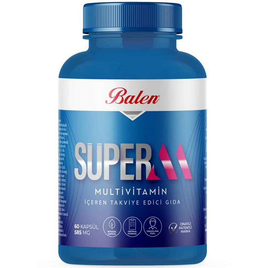 Balen Süper-M Multivitamin Kapsül 585 Mg 60 Adet