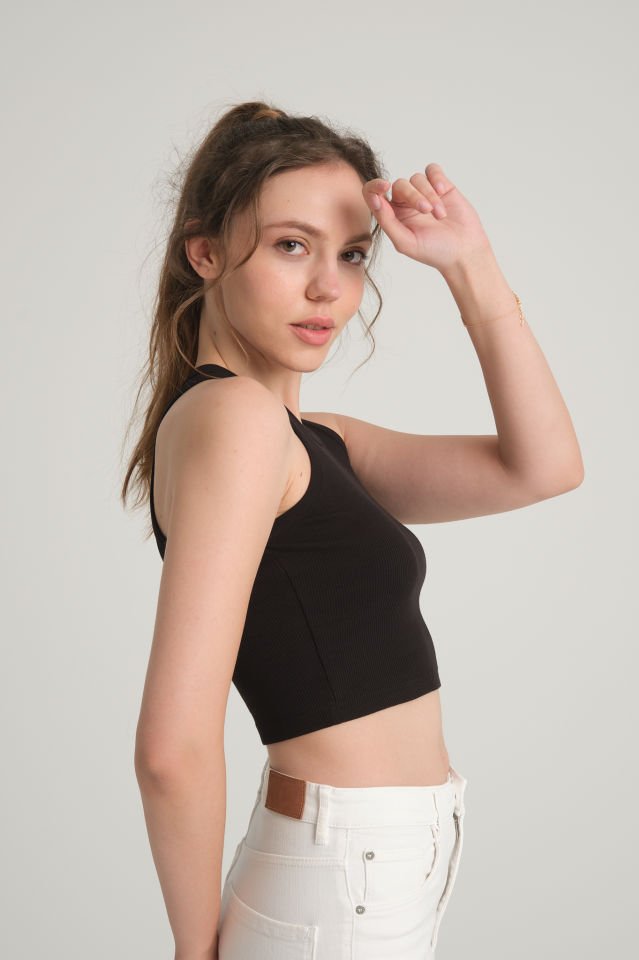 Siyah Crop Top