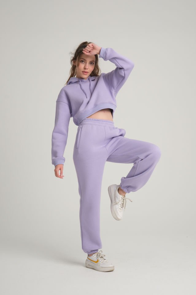 Şardonlu Lila Jogger Eşofman