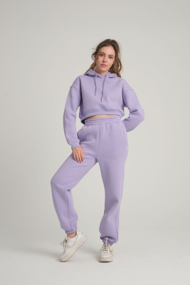 Şardonlu Lila Jogger Eşofman