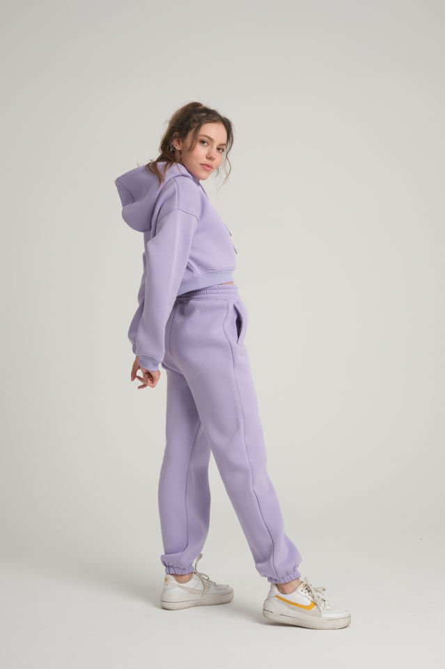 Şardonlu Lila Jogger Eşofman
