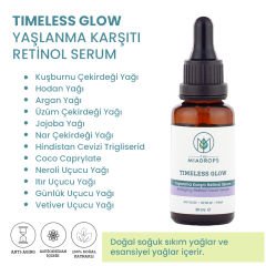 Timeless Glow Yaşlanma Karşıtı Retinol Serum – 30ml – Anti-aging Cilt Bakımı ve Kırışıklık Giderici