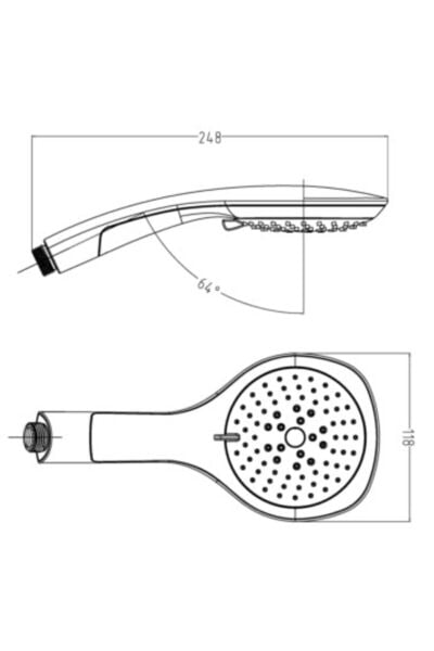 Banyo Bianco El Duş Başlığı+vera Banyo Duş Hortumu Pvc Kopmaz