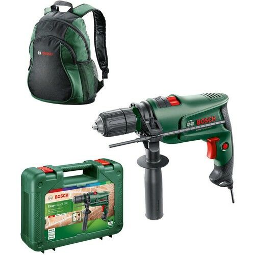 Bosch Easyımpact 600 13MM 600 Watt Darbeli Matkap + Sırt Çantası - 0603133000