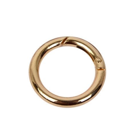 Nildenhobim  Altın Renk Çanta Aksesuar  Metal Yaylı Halka  - Çap : 2.5 Cm  ( adet )