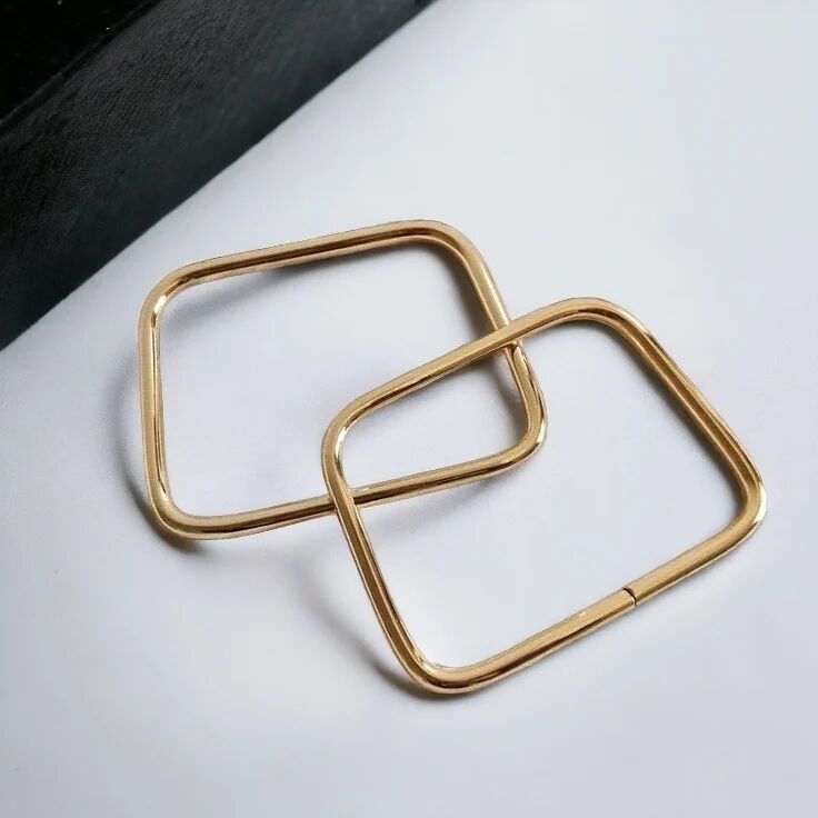 Nildenhobim Örgü Çantalar İçin Metal Çanta Sap -  Uzunluk : 11 Cm Yükseklik : 8 Cm (Çift )