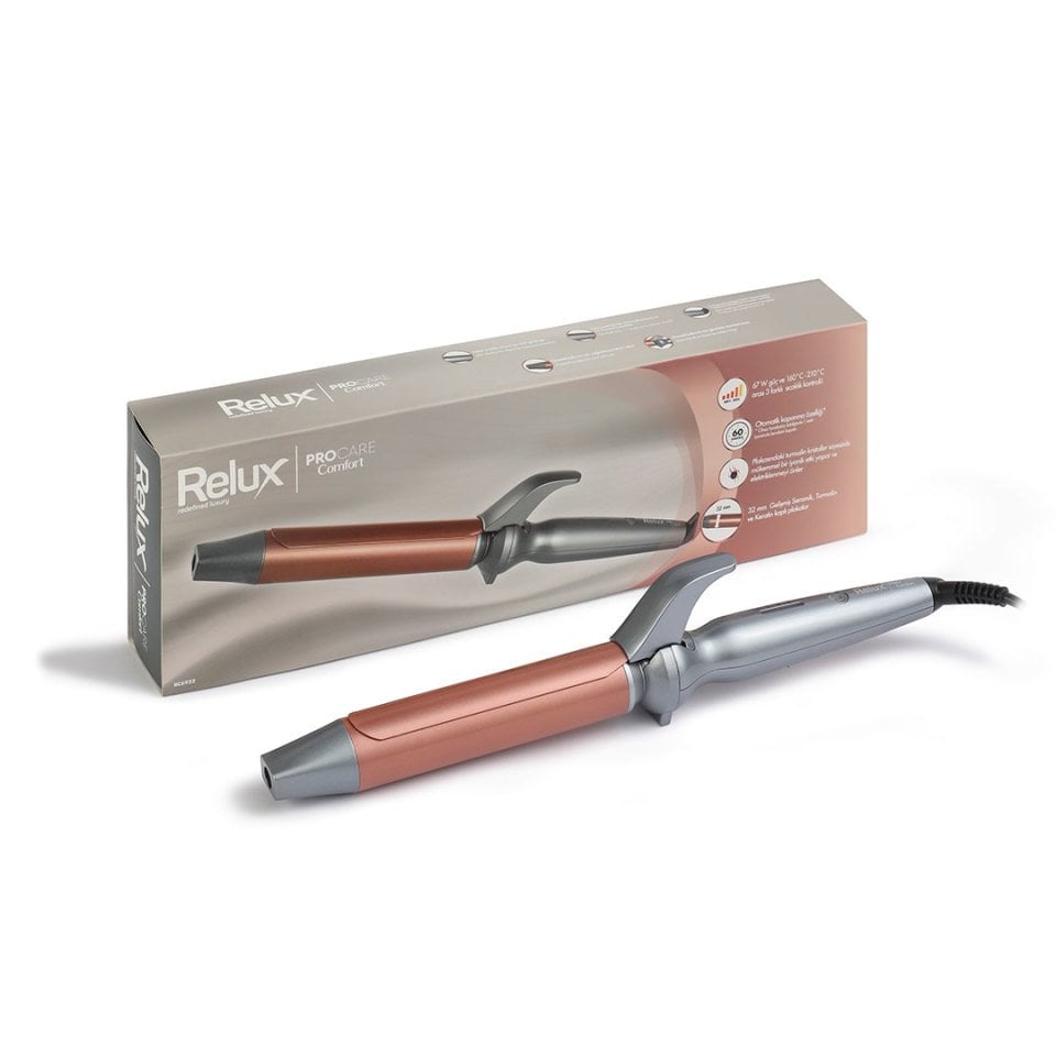 Relux RC6932 Procare Comfort 32 mm 210°C İyonik Keratin Korumalı Saç Maşası