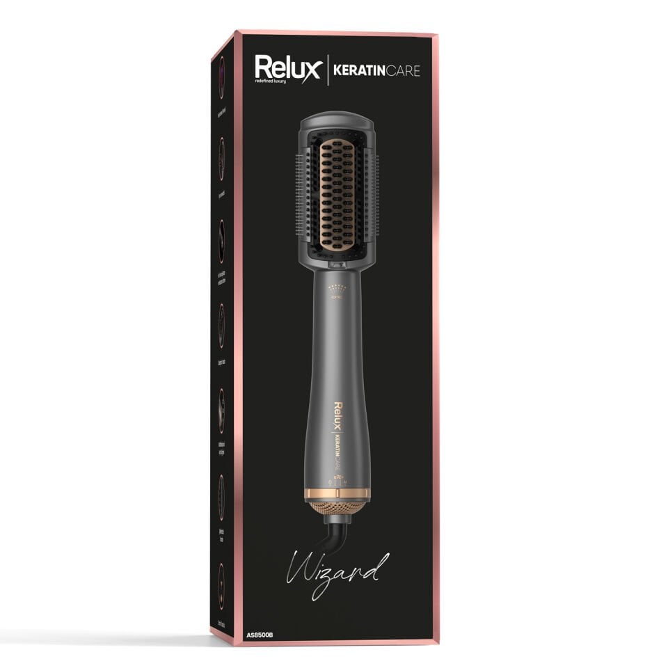 Relux AS8500B Keratin Care İyonik Üflemeli Şekillendirici Tarak
