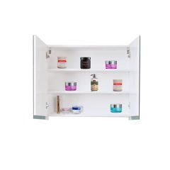 Asmira Aynalı Üst Dolap - 80 cm - Mdf Kapak - Beyaz