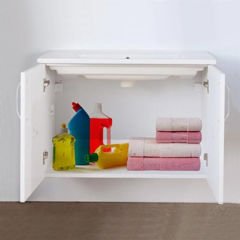 Asmira Lavabolu Alt Dolap - 82 cm - HG Beyaz