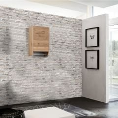 Havluluk Dolabı Kombin - Meşe - Meşe