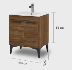 Alt Dolap Toronto - 60 cm - Ceviz - Ceviz