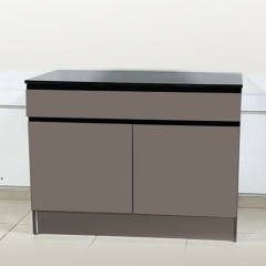 PAMİR 100 CM MDF ÇOK AMAÇLI MUTFAK ALT DOLABI (J KULPLU)