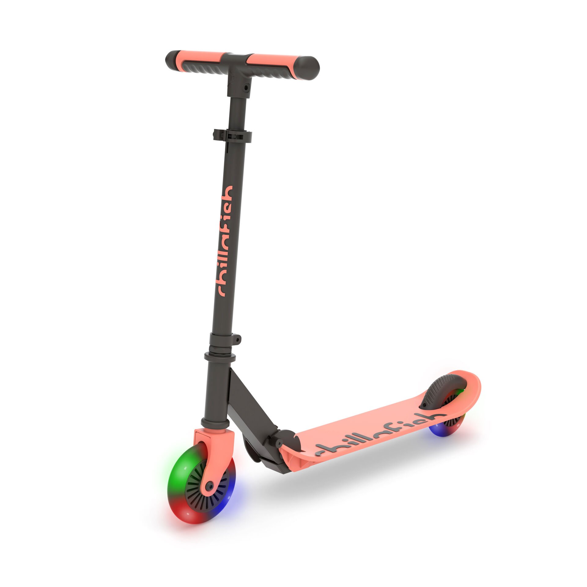 ChillaFish Flexxi Glow - Işıklı Katlanabilir 2 Tekerlekli Scooter - Flamingo (5 Yaş+)