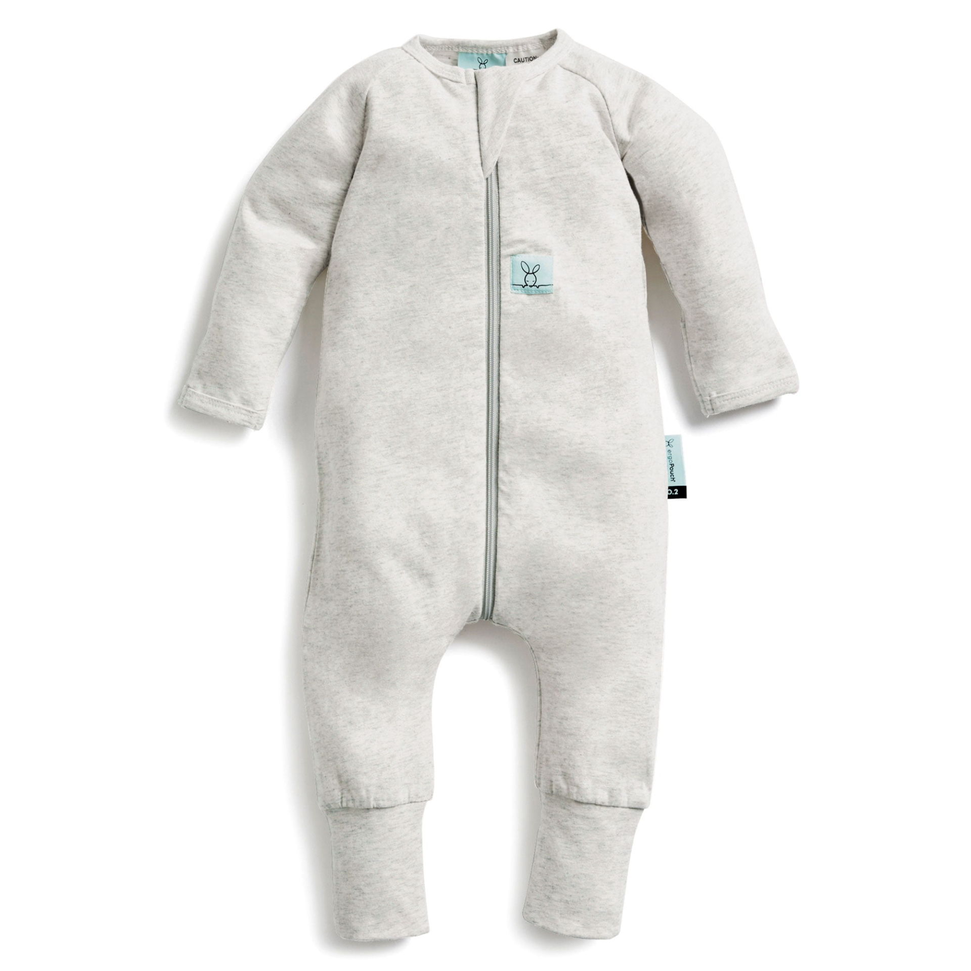 Ergopouch 1.0 TOG Organik Pamuklu Patikli Pijama Tulum - Grey Marle