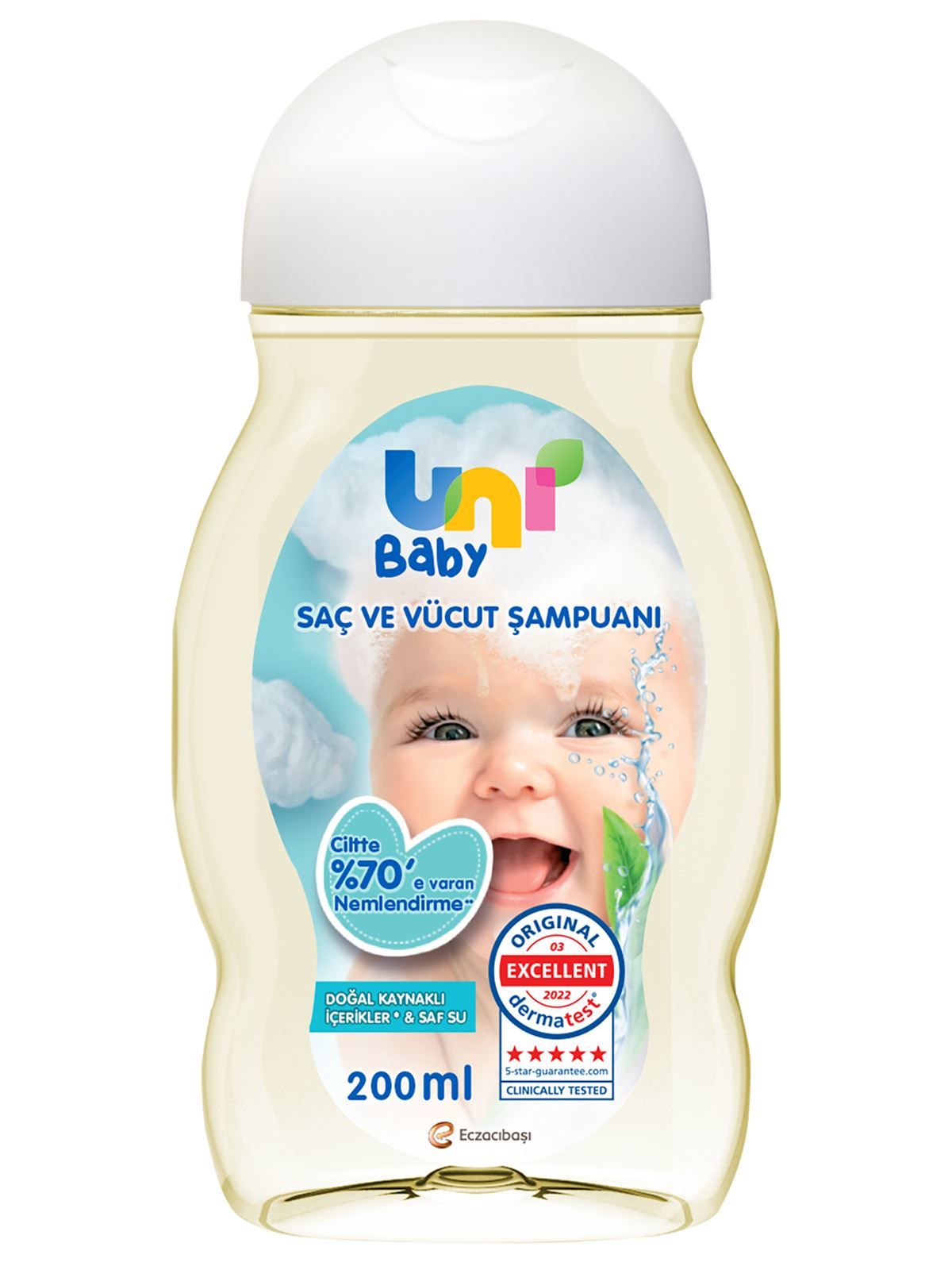 Uni Baby 200 ml Saç ve Vücut Şampuanı