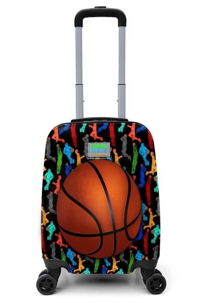 Coral High Kids Siyah Basketbol Desenli Çocuk Valizi 16745