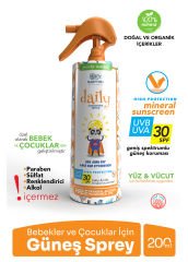 Babyton Bebek ve Çocuklar İçin Doğal Güneş Koruyucu Sprey 200 ml