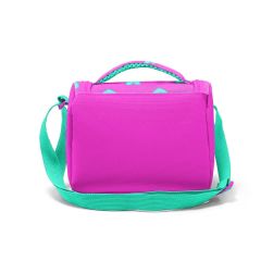 Coral High Kids Neon Pembe Su Yeşili Kalp Desenli Çekçekli 3'lü Çanta Seti SET0123133