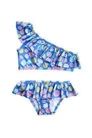; Miela Kids UV Korumalı Ruffle Tek Omuz - Sea Shell