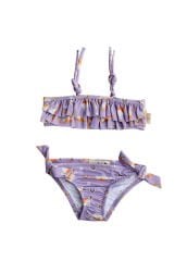 Miela Kids UV Korumalı Fırfırlı Rainbow Unicorn Bikini Set