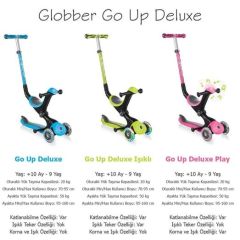 Globber Go Up Deluxe Scooter - Pembe