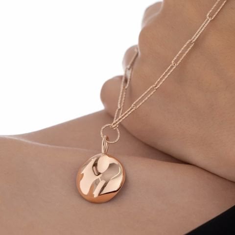 Rose Yin Yang Kolye