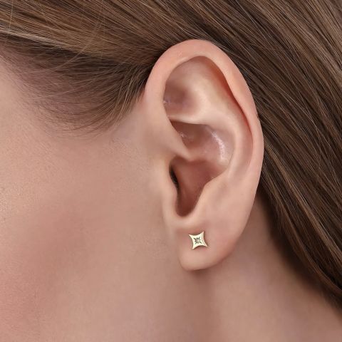 Altın Kaplama Pırıltı Tragus