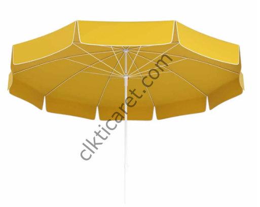 CLK 200/10 Çap 200 Sarı Otel Plaj Bahçe Balkon Havuz Şemsiyesi