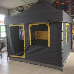 CLK Kamp Alüminyum Bagaj Boy 3x3 mt Gazebo Katlanır 100 cm Katlanır Kamp Çadırı 40mm Alüminyum